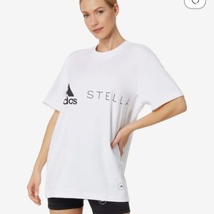 ADIDAS BY STELLA MCCARTNEY LOGO TEE - White size Medium new with tags